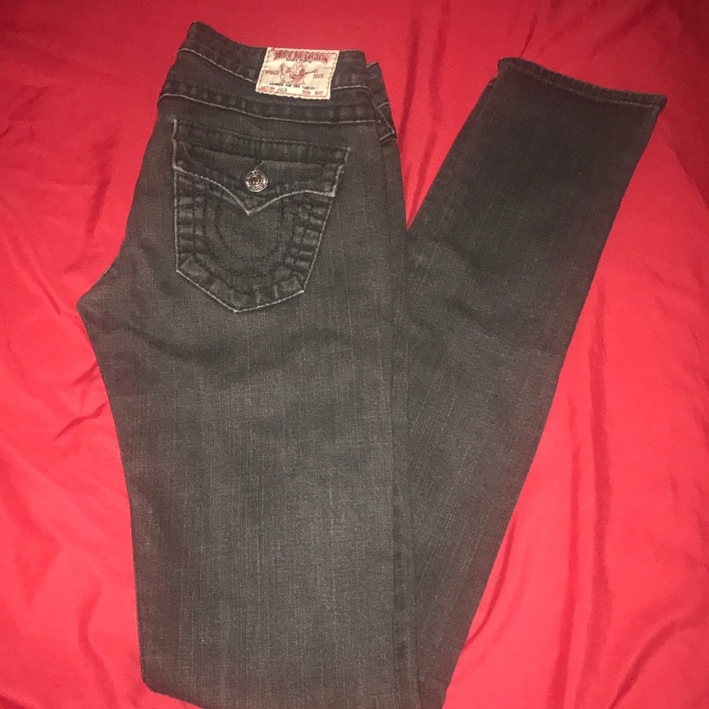 True Religion jeans. Size 25 in tag.Like a size 6